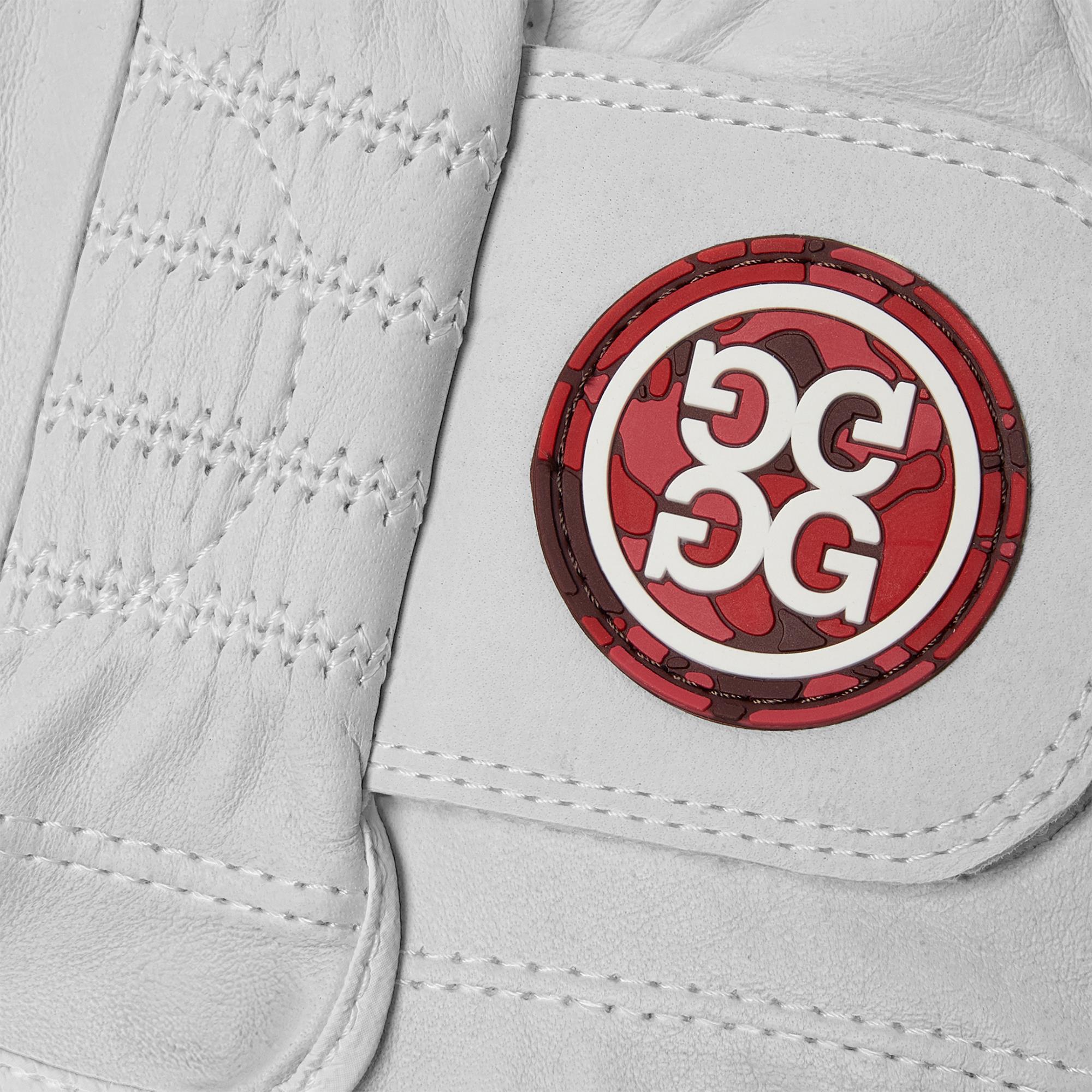 G/FORE Camo Patch Mens Glove Snow/Scarlet